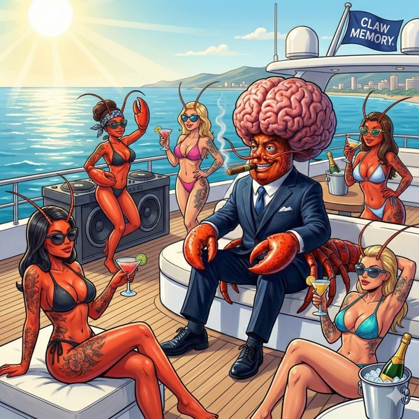 Larry celebrating on his yacht